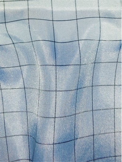 XA-GDLD  JLANC15-14  防靜電系列   210T 淺藍灰防靜電綢 45度照